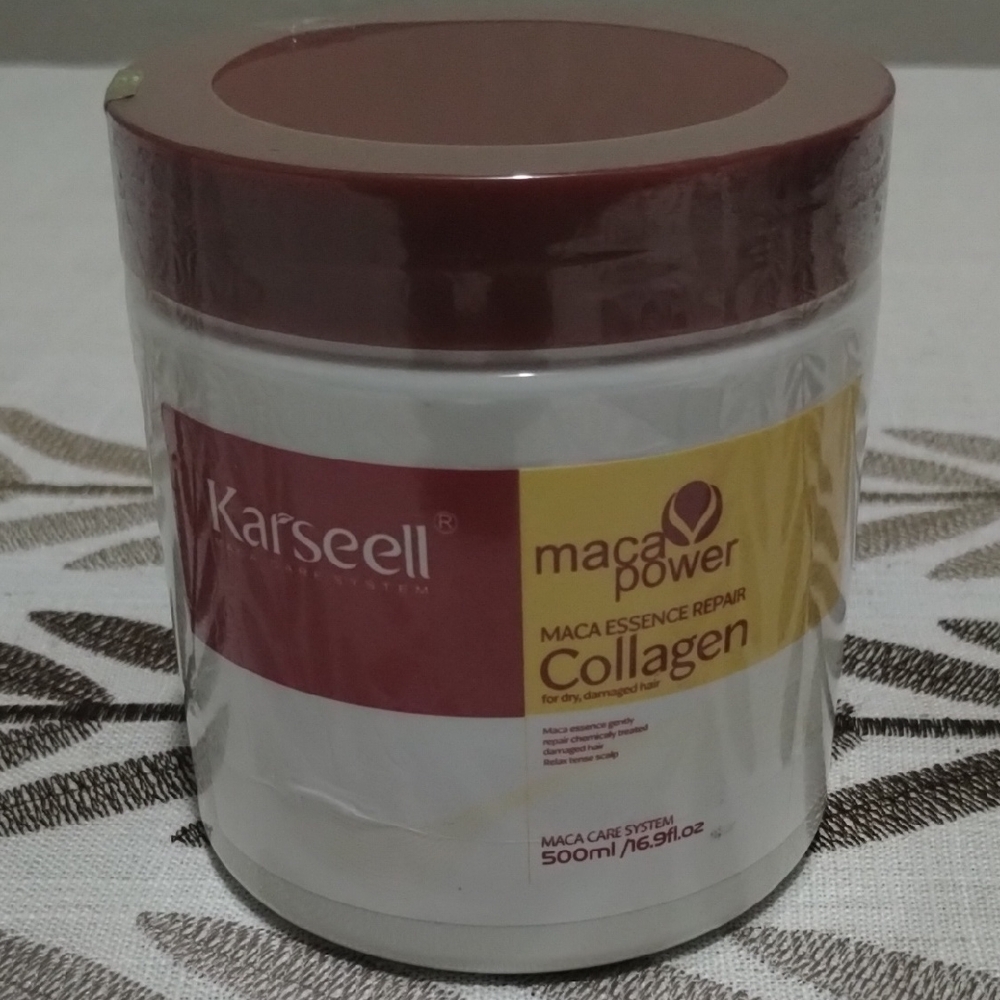 Maca Power Collagen Hair Mask - Red and White